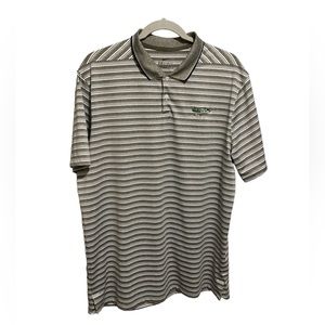 Nike Dri-Fit Men’s Large‎ Standard Fit Striped Polo Shirt The Coeur d’Alene EUC
